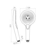 Obrázek k výrobku 22852 - Mereo CB565A ruční sprcha třípolohová