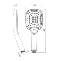 Obrázek k výrobku 22849 - Mereo CB565D ruční sprcha třípolohová