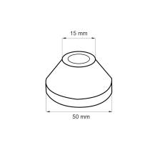 Obrázek k výrobku 22862 - Mereo CBT803 Pisoárová kapna, kónická, otvor ø 14 mm
