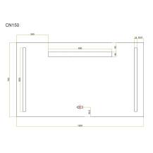 Obrázek k výrobku 24235 - Mereo CN150 zrcadlo 120x70 cm s LED osvětlením