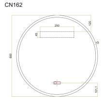 Obrázek k výrobku 24339 - Mereo CN162 zrcadlo kulaté pr. 60 cm, LED osvětlení