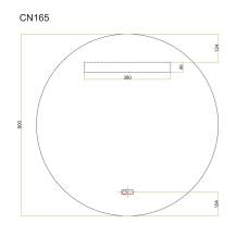 Obrázek k výrobku 24270 - Mereo CN165 zrcadlo kulaté pr. 80 cm, LED osvětlení