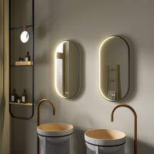 Obrázek k výrobku 24294 - Mereo CN170 zrcadlo oválné 50x80 cm, LED osvětlení