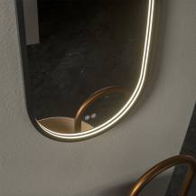 Obrázek k výrobku 24294 - Mereo CN170 zrcadlo oválné 50x80 cm, LED osvětlení