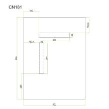 Obrázek k výrobku 24223 - Mereo CN181 zrcadlo hranaté 60x80 cm