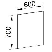 Mereo CN692 zrcadlo 60x70x2 cm