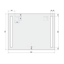 Obrázek k výrobku 24226 - Mereo CN701 zrcadlo 90x70 cm s LED osvětlením