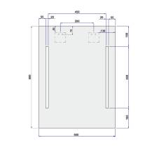 Obrázek k výrobku 24229 - Mereo CN702 zrcadlo 60x80 cm s osvětlením