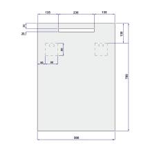 Obrázek k výrobku 24230 - Mereo CN703 zrcadlo 50x70 cm s osvětlením