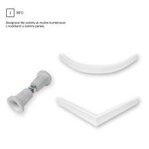 Obrázek k výrobku 24258 - Mereo CV41KS čtvercová sprchová vanička s hranatým krytem, 80x80x3 cm, bez nožiček, litý mramor