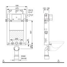 Obrázek k výrobku 22890 - Mereo MM01SETRB WC komplet pro zazdění s přislušenstvím
