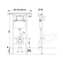 Obrázek k výrobku 22879 - Mereo MM03 WC modul pro suchou instalaci (instalace do jádra)
