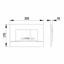 Obrázek k výrobku 22873 - Mereo MM20 Quatro ovládací tlačítko, bílá