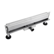 Mereo Tile CZ191 odtokový sprchový žlab do stěny 70 cm, vč. roštu