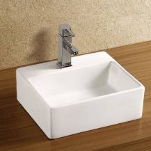 Obrázek k výrobku 24359 - Mereo UC332911 umyvadlo na desku i zavěšení bez přepadu, 330x290x110 mm, keramické