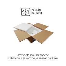 Obrázek k výrobku 24360 - Mereo UC404015CP umyvadlo na desku bez přepadu, 400x400x145 mm, kulaté, keramické