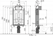 Alca Plast AM115/1000 Renovmodul pro wc  4