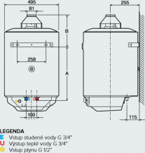 Ariston S/SGA X EE plynový ohřívač vody  3