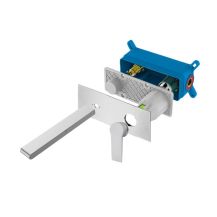 Obrázek k výrobku 21080 - Dita jednocestná podomítková baterie s ramínkem, s hranatým krytem