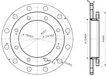 Obrázek k výrobku 20657 - DRAŽICE redukční příruba 210/150mm