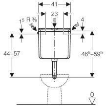 GEBERIT AP110 Rio nádrž spalchovací 2