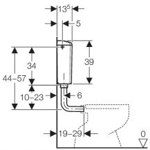 GEBERIT AP110 Rio nádrž spalchovací 1