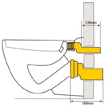 Haas připojovací souprava wc - excentrická  1