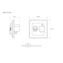 Obrázek k výrobku 20865 - HAKL TH 300 analogový termostat (HATH300)