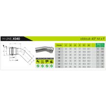 Obrázek k výrobku 22128 - INOXPRESS X040 koleno MF