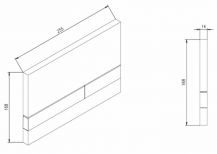 JOMO Exclusive 2.0 ovládací tlačítko chrom matný
