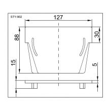 Koncovka žlabu - záslepka  1
