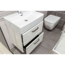 Obrázek k výrobku 20947 - Leny, koupelnová skříňka nízká 68 cm, závesná, bíla, pravá