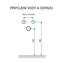 Obrázek k výrobku 20961 - Leny, koupelnová skříňka s keramickým umyvadlem 50 cm, bíla