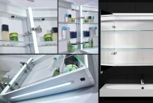 LOTUS zrcadlová skříňka s LED osvětlením  6