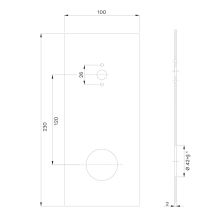 Obrázek k výrobku 21080 - Mereo Dita jednocestná podomítková baterie s ramínkem, s hranatým krytem