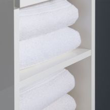 Obrázek k výrobku 20948 - Mereo Leny, koupelnová skříňka vysoká 170 cm, bílá, levá - aktuální náhradou je produkt CN814N