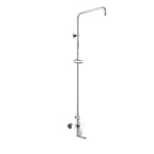 Obrázek k výrobku 21084 - Mereo Nástěnná baterie Mada 150mm s otoč. ramínkem a tyčí pro ruční a talířovou sprchu, bez přísluše