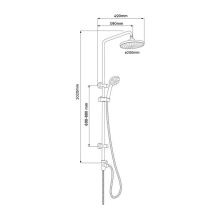 Obrázek k výrobku 21052 - Mereo Sprchová souprava Sonáta a sprchová baterie Sonáta 150 mm