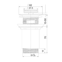 Obrázek k výrobku 21009 - Mereo Umyvadlová stojánková baterie, Eve, s clic-clac CH05V, chrom