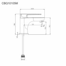 Obrázek k výrobku 21082 - Mereo Umyvadlová stojánková baterie Mada s bidetovou sprchou