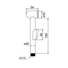 Obrázek k výrobku 21016 - Mereo Umyvadlová stojánková baterie, Viana, s bidetovou sprchou