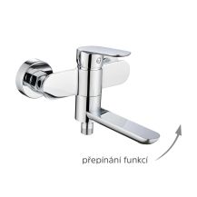 Obrázek k výrobku 21015 - Mereo Vanová nástěnná baterie se sklopným ramínkem, Viana, bez příslušenství, 150 mm, chrom