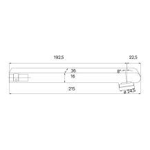 Obrázek k výrobku 21078 - Mereo Viana jednocestná podomítková baterie s ramínkem, s oválným krytem