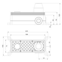 Obrázek k výrobku 21078 - Mereo Viana jednocestná podomítková baterie s ramínkem, s oválným krytem