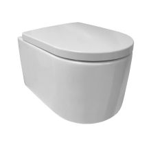 Obrázek k výrobku 21002 - Mereo WC závěsné kapotované, RIMLESS, 495x360x370, keramické, vč. sedátka CSS115SN