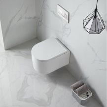 Obrázek k výrobku 21002 - Mereo WC závěsné kapotované, RIMLESS, 495x360x370, keramické, vč. sedátka CSS115SN