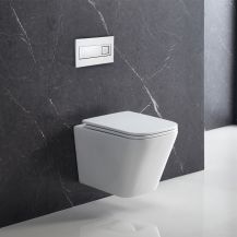 Obrázek k výrobku 20991 - Mereo WC závěsné kapotované, Smart Flush RIMLESS, 490x340x350, keramické, vč. sedátka CSS118S