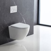 Obrázek k výrobku 21081 - Mereo WC závěsné kapotované, Smart Flush RIMLESS, 490x370x360, keramické, vč. sedátka CSS113S