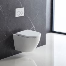Obrázek k výrobku 21003 - Mereo WC závěsné kapotované, Smart Flush RIMLESS, 490x370x360, keramické, vč. sedátka CSS115SN