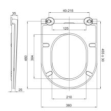 Obrázek k výrobku 22771 - Mereo WC závěsné kapotované, Smart Flush RIMLESS, keramické, vč. sedátka